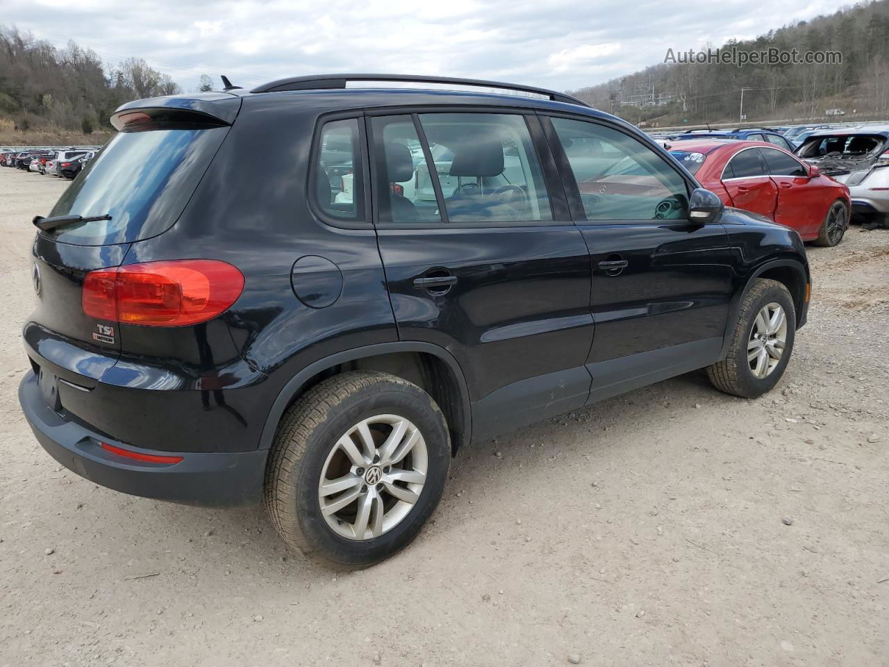 2016 Volkswagen Tiguan S Black vin: WVGBV7AX1GW593451