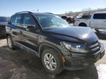 2016 Volkswagen Tiguan S Black vin: WVGBV7AX1GW600236