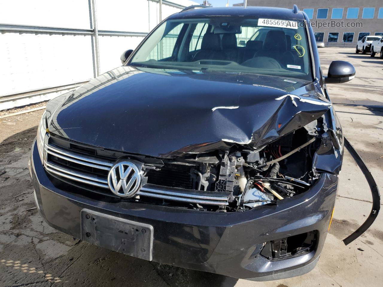 2016 Volkswagen Tiguan S Black vin: WVGBV7AX1GW600236