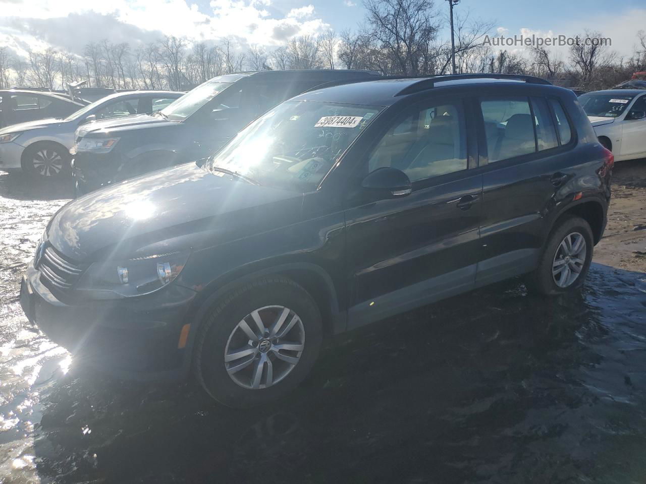 2017 Volkswagen Tiguan S Black vin: WVGBV7AX1HK000938