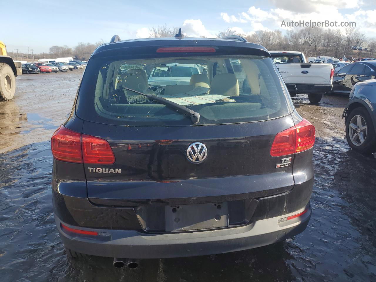 2017 Volkswagen Tiguan S Black vin: WVGBV7AX1HK000938