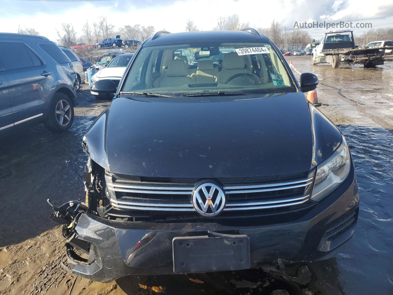 2017 Volkswagen Tiguan S Black vin: WVGBV7AX1HK000938