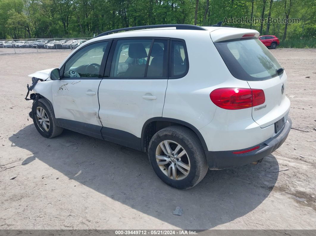 2017 Volkswagen Tiguan 2.0t/2.0t S White vin: WVGBV7AX1HK022423