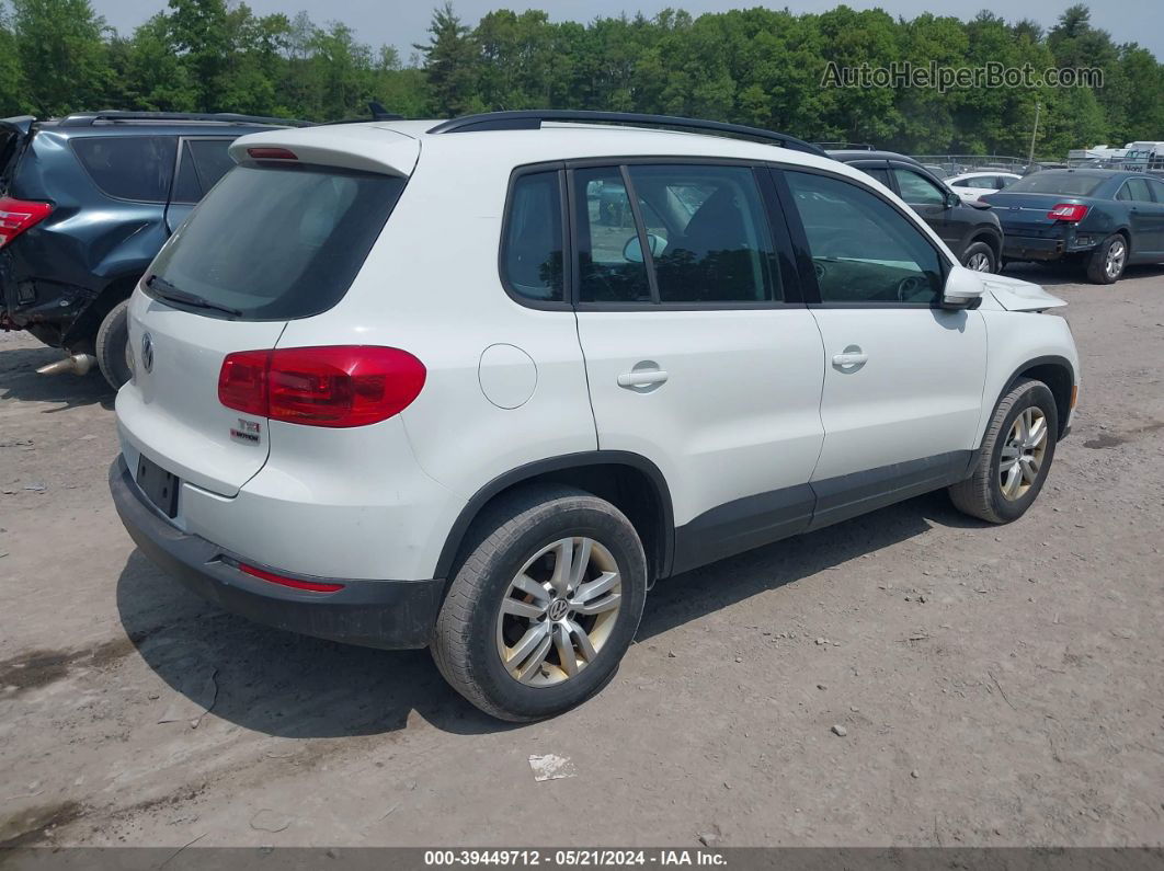 2017 Volkswagen Tiguan 2.0t/2.0t S White vin: WVGBV7AX1HK022423