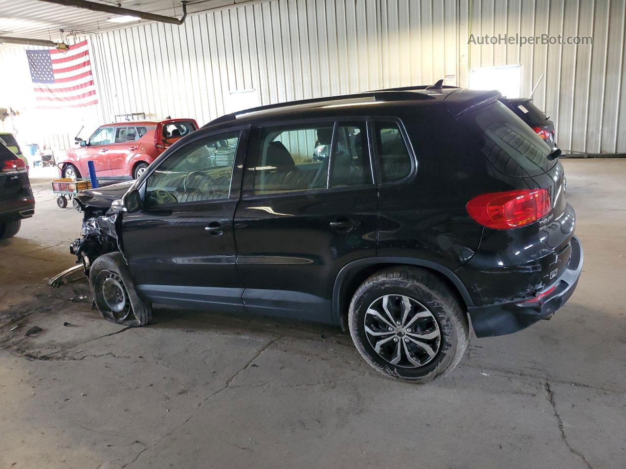 2017 Volkswagen Tiguan S Black vin: WVGBV7AX1HK043160