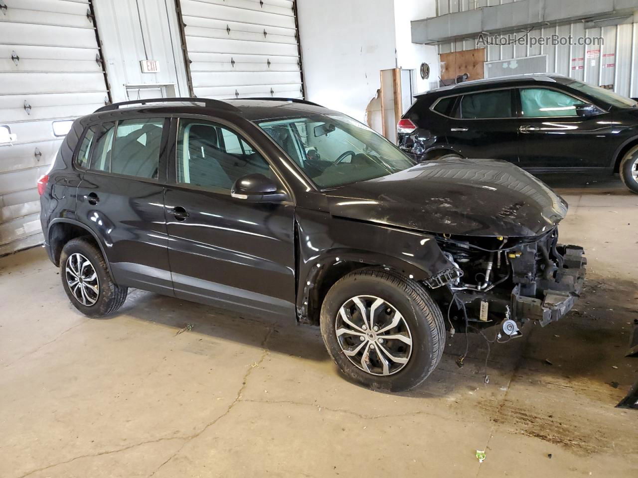 2017 Volkswagen Tiguan S Black vin: WVGBV7AX1HK043160