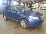 2010 Volkswagen Tiguan Se Blue vin: WVGBV7AX2AW003796