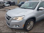 2010 Volkswagen Tiguan Se Silver vin: WVGBV7AX2AW508818