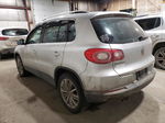 2010 Volkswagen Tiguan Se Silver vin: WVGBV7AX2AW522802