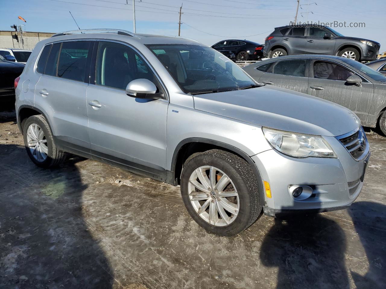 2010 Volkswagen Tiguan Se Серебряный vin: WVGBV7AX2AW536389