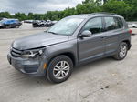 2016 Volkswagen Tiguan S Charcoal vin: WVGBV7AX2GW523554