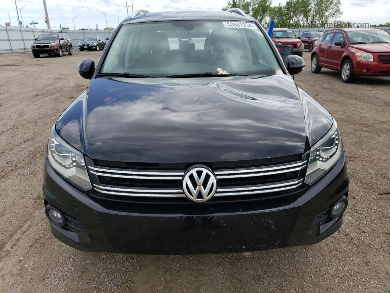 2016 Volkswagen Tiguan S Черный vin: WVGBV7AX2GW603856