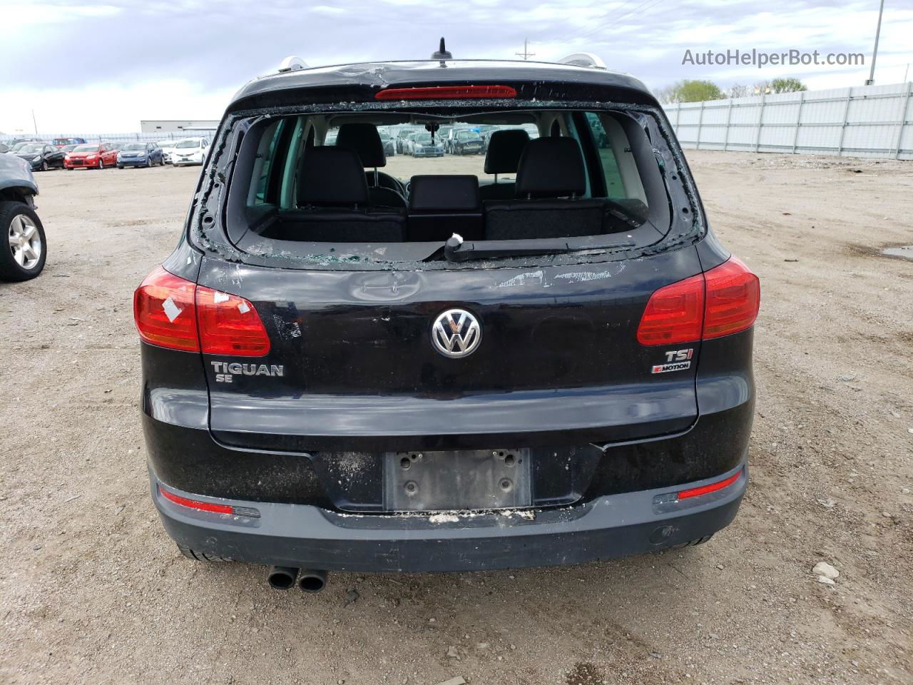 2016 Volkswagen Tiguan S Black vin: WVGBV7AX2GW603856