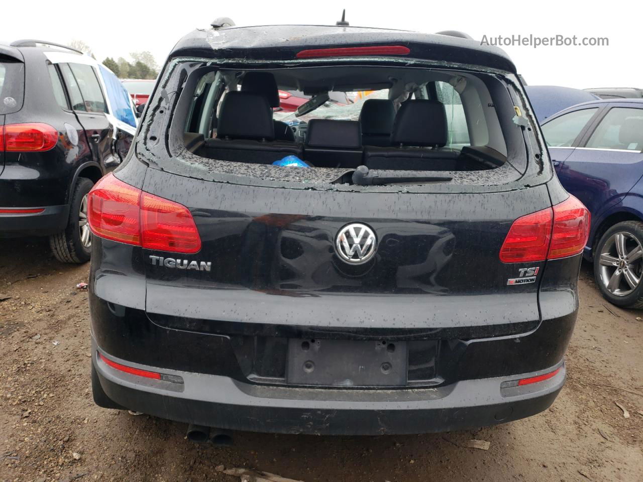 2016 Volkswagen Tiguan S Black vin: WVGBV7AX2GW611052