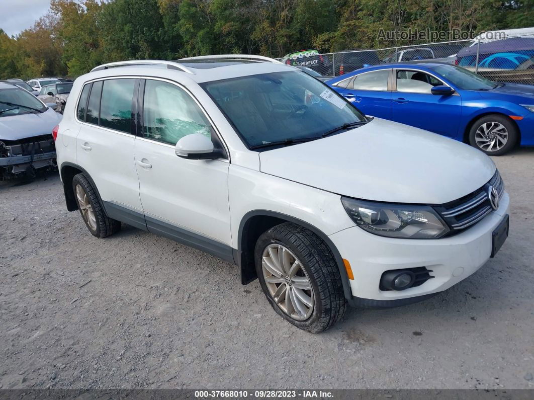 2016 Volkswagen Tiguan Se White vin: WVGBV7AX2GW617482