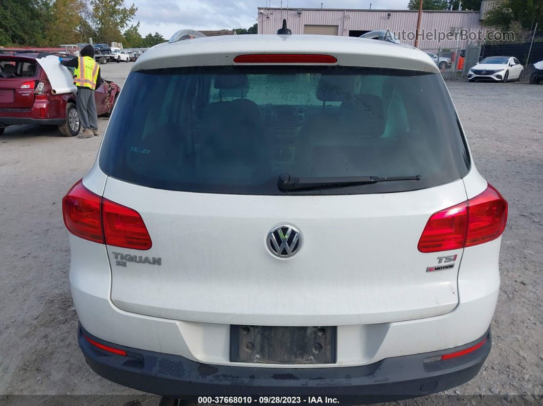 2016 Volkswagen Tiguan Se White vin: WVGBV7AX2GW617482