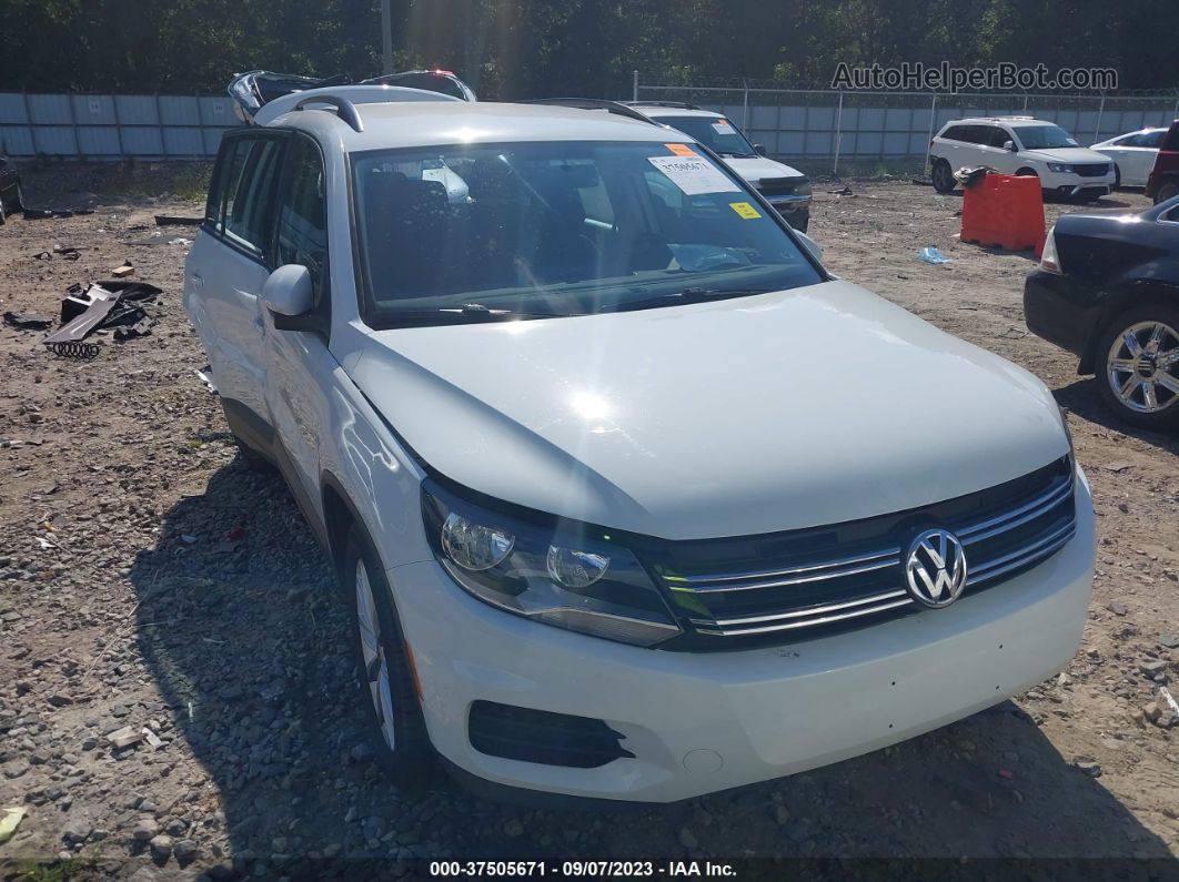 2017 Volkswagen Tiguan 2.0t/2.0t S Белый vin: WVGBV7AX2HK047136