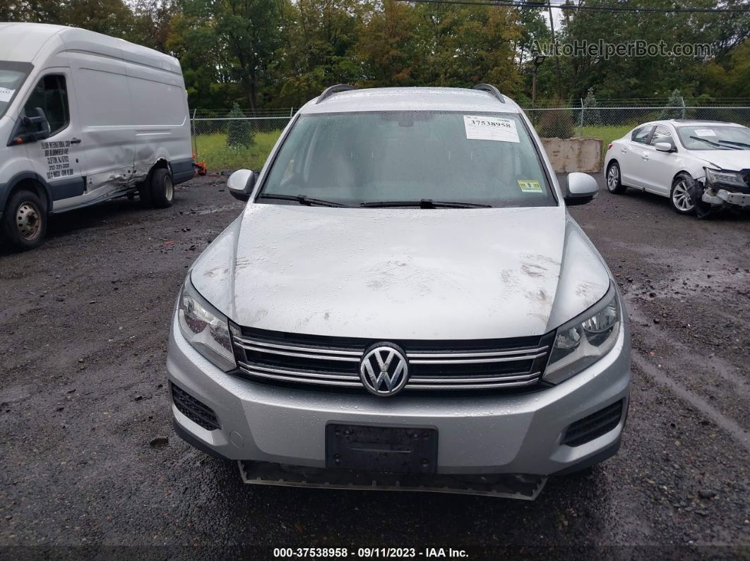 2017 Volkswagen Tiguan S Silver vin: WVGBV7AX2HW511812