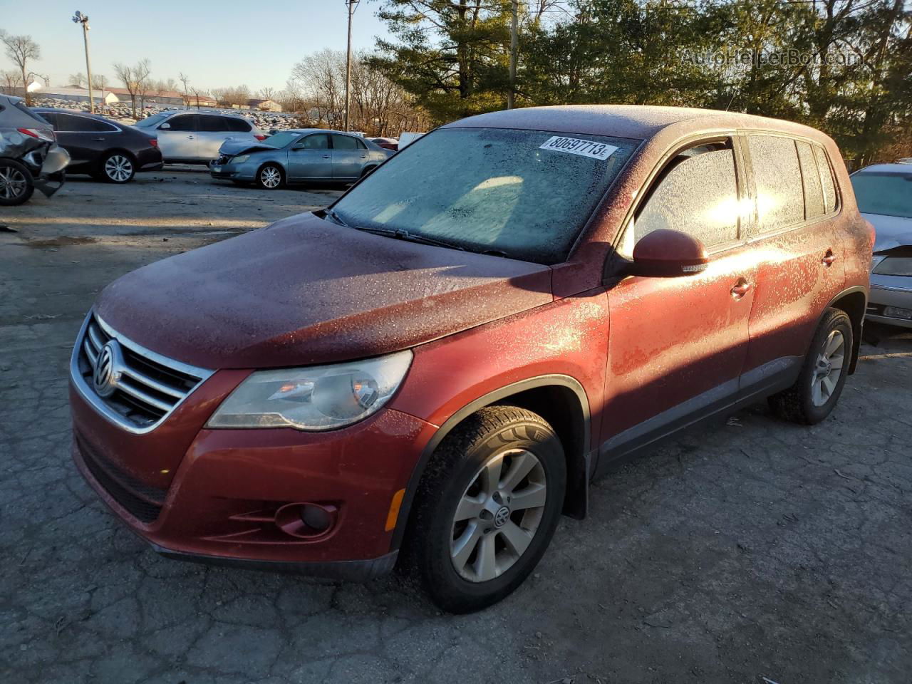 2010 Volkswagen Tiguan Se Red vin: WVGBV7AX3AW003774