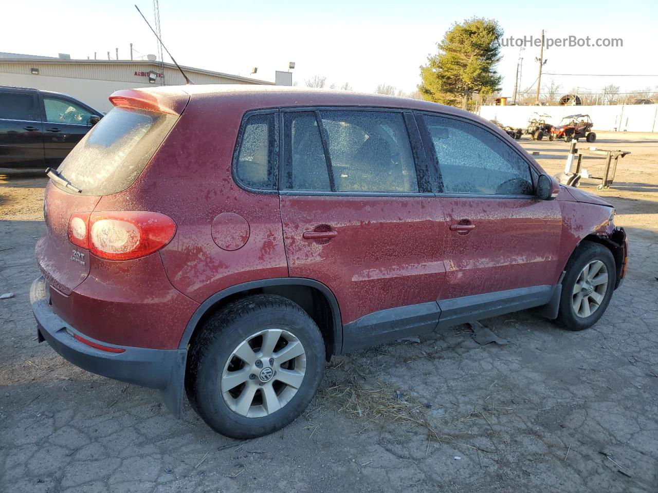 2010 Volkswagen Tiguan Se Red vin: WVGBV7AX3AW003774