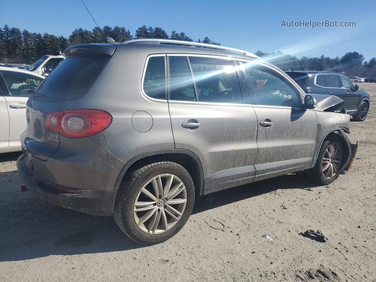 2010 Volkswagen Tiguan Se Gray vin: WVGBV7AX3AW511310