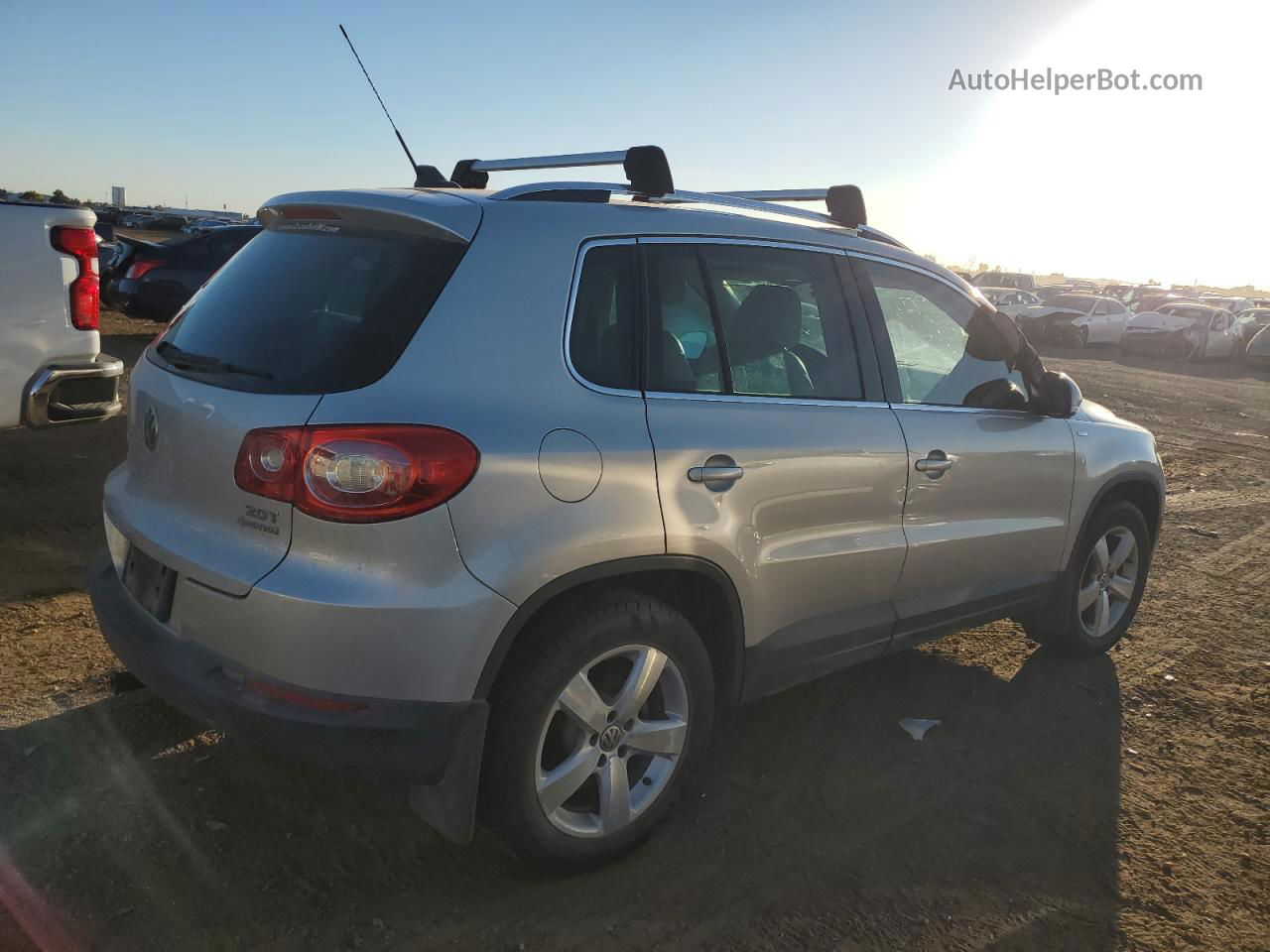 2010 Volkswagen Tiguan Se Silver vin: WVGBV7AX3AW536773