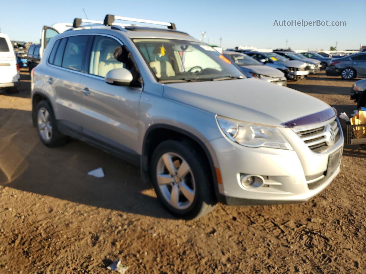 2010 Volkswagen Tiguan Se Silver vin: WVGBV7AX3AW536773