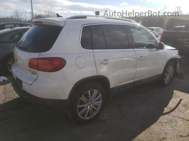 2013 Volkswagen Tiguan S White vin: WVGBV7AX3DW507889