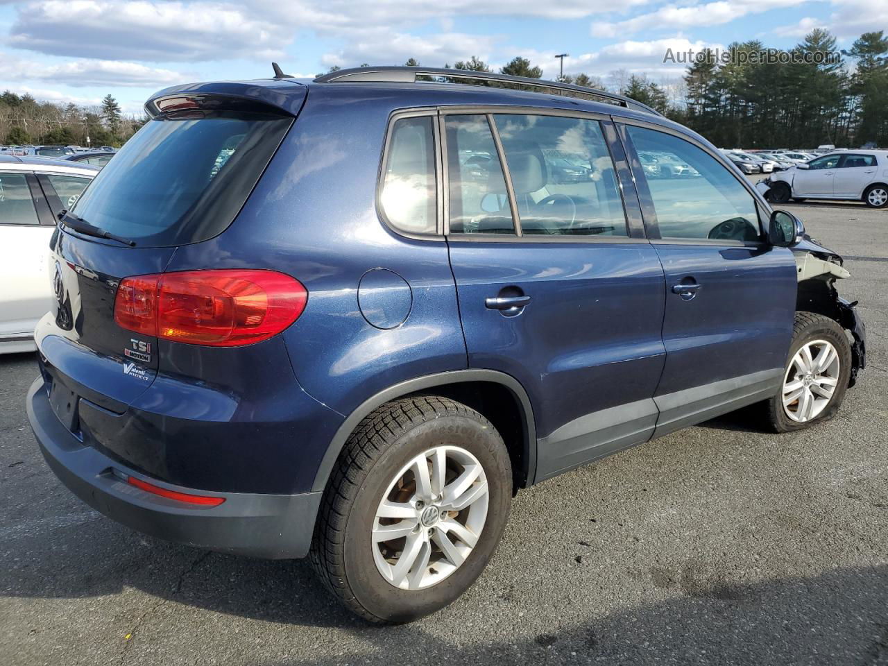 2016 Volkswagen Tiguan S Blue vin: WVGBV7AX3GW002634