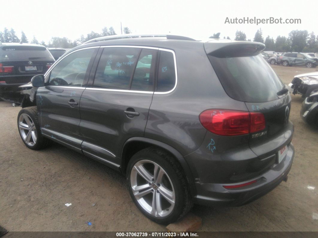 2016 Volkswagen Tiguan R-line Серый vin: WVGBV7AX3GW022415