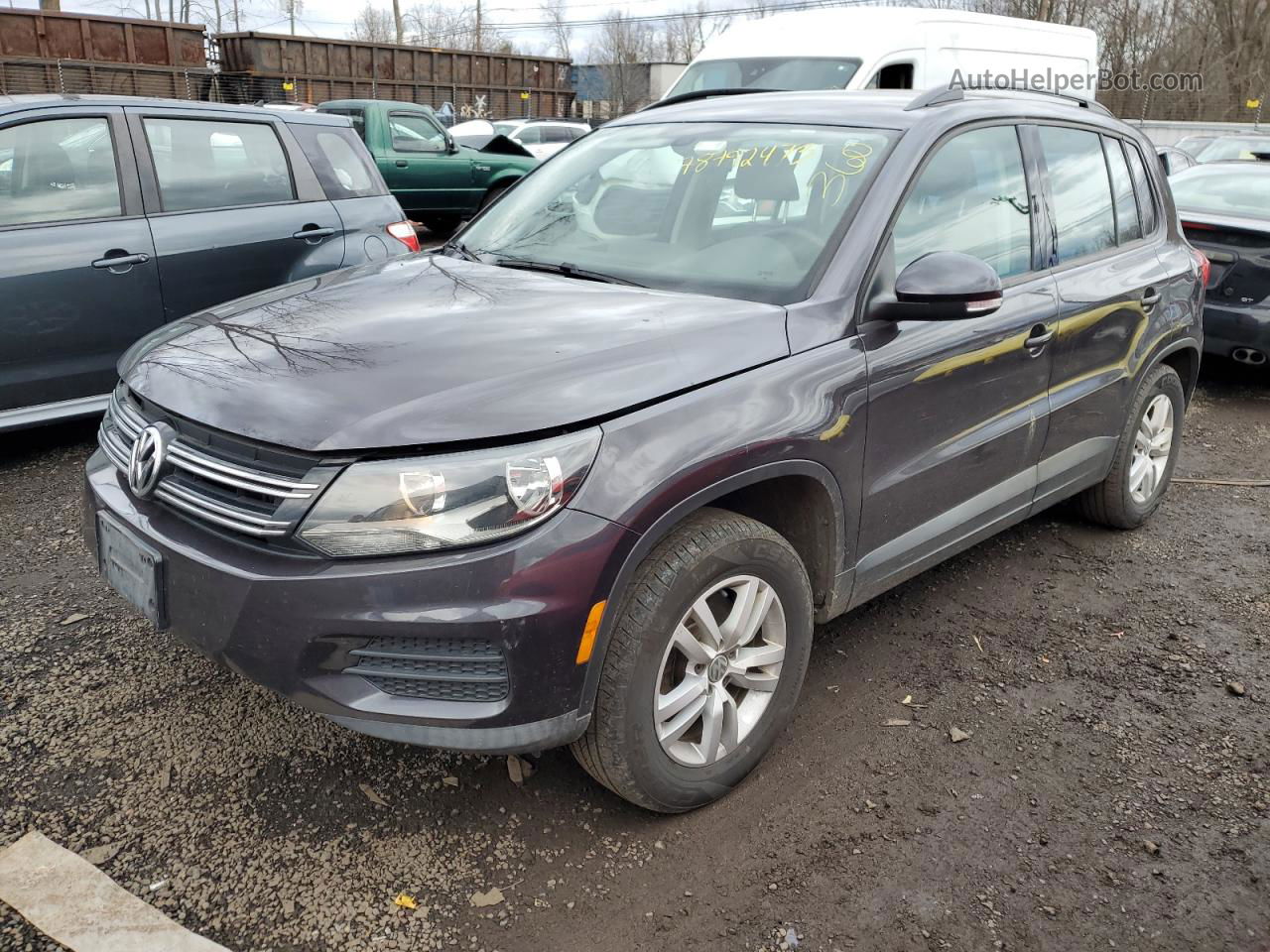 2016 Volkswagen Tiguan S Silver vin: WVGBV7AX3GW521957