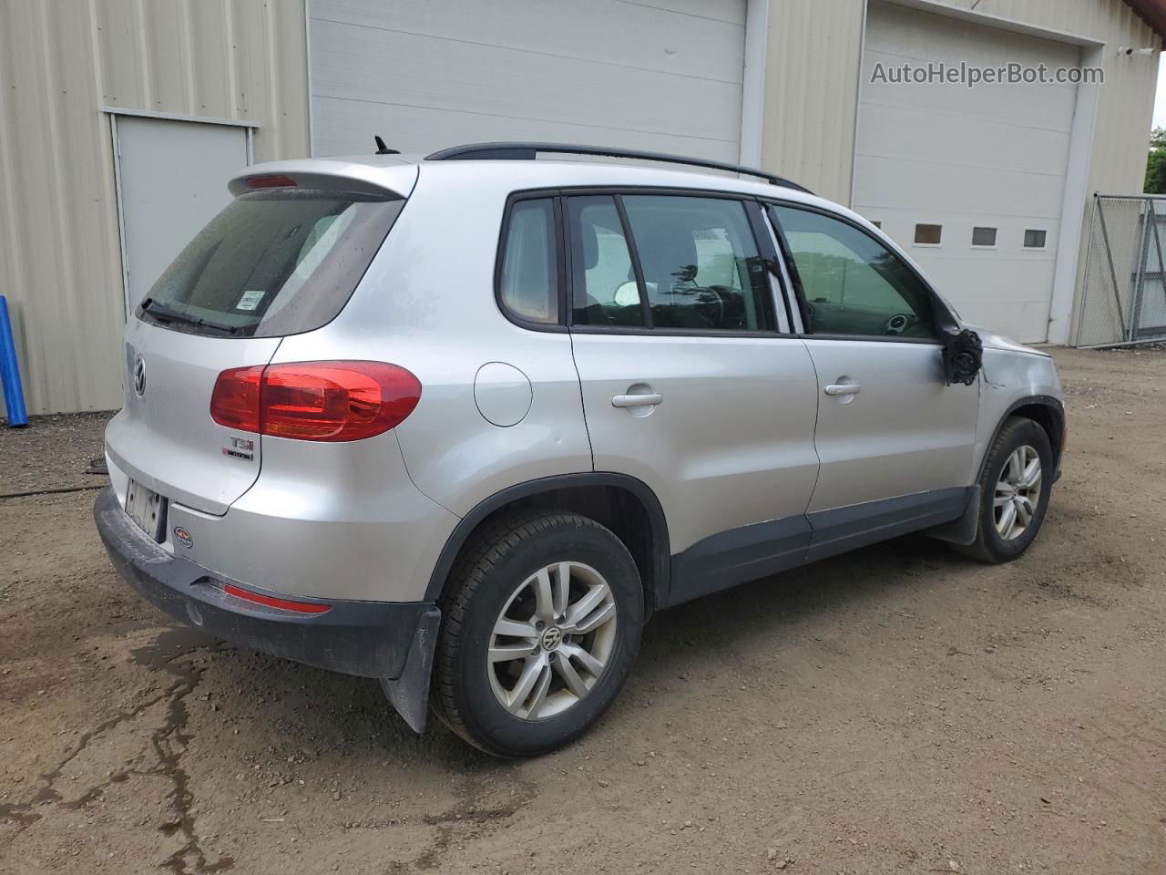 2016 Volkswagen Tiguan S Gray vin: WVGBV7AX3GW523319