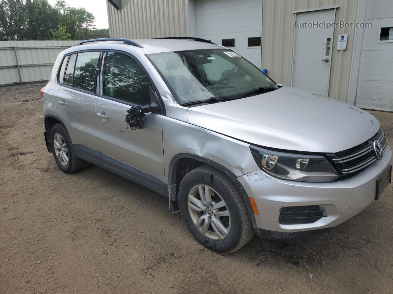 2016 Volkswagen Tiguan S Gray vin: WVGBV7AX3GW523319