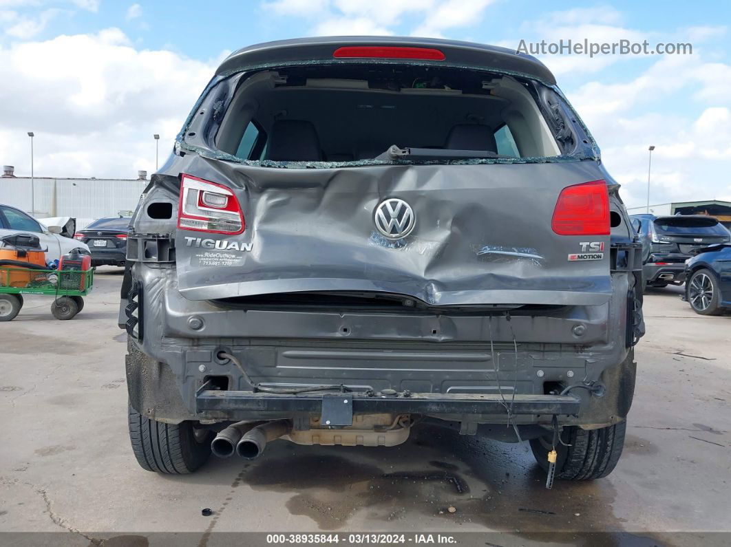 2016 Volkswagen Tiguan S Gray vin: WVGBV7AX3GW558443