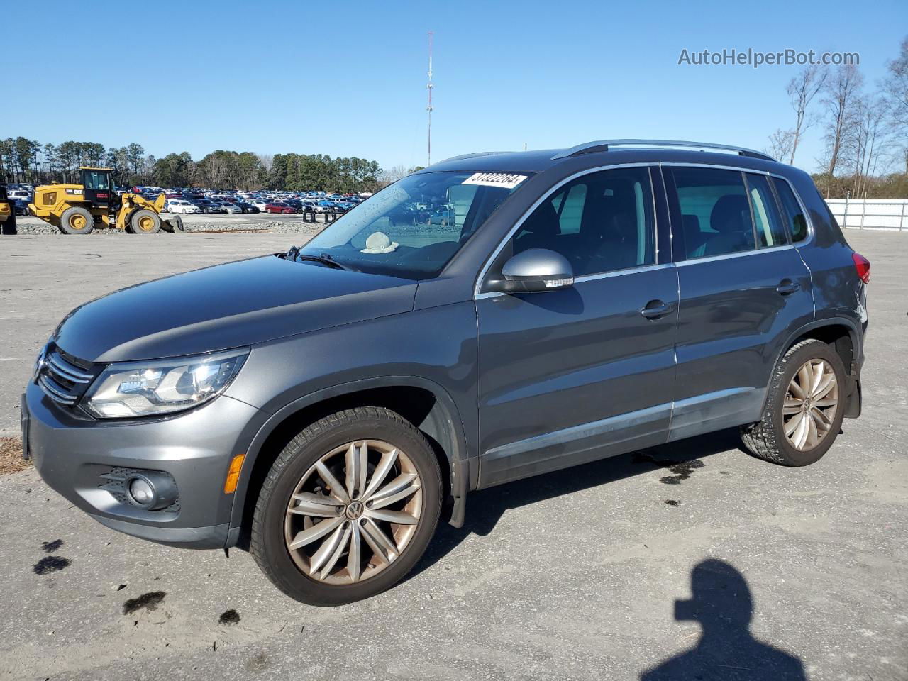 2016 Volkswagen Tiguan S Charcoal vin: WVGBV7AX3GW607169