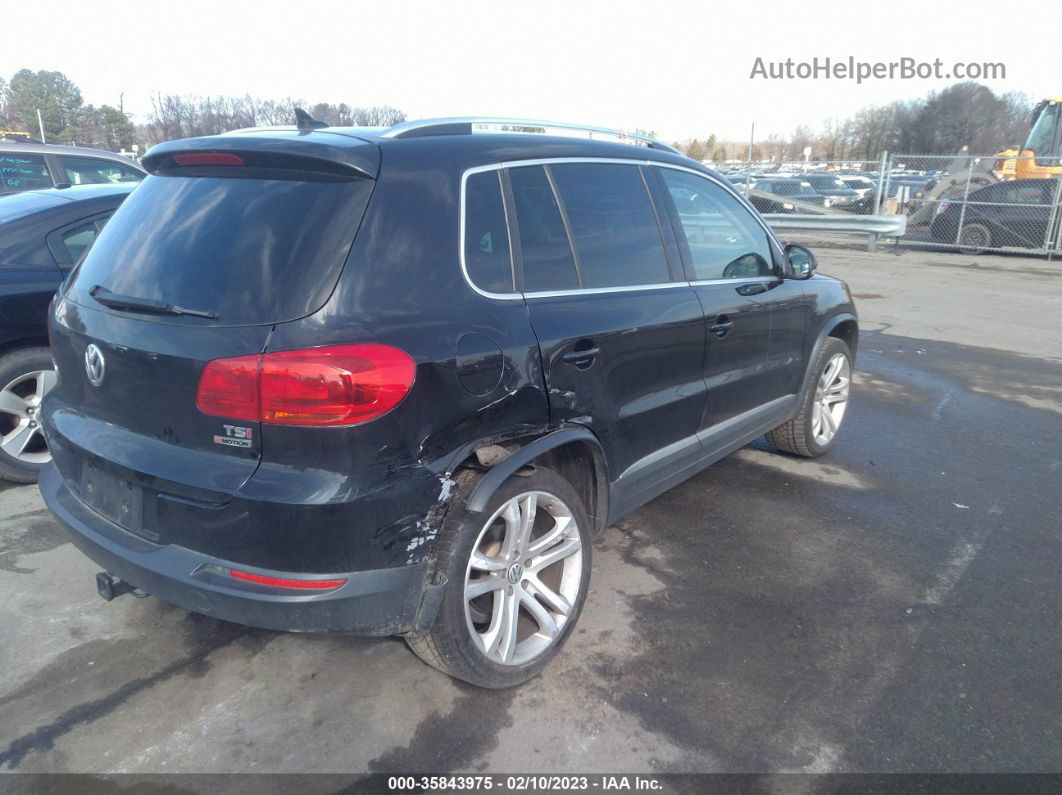 2016 Volkswagen Tiguan Sel Черный vin: WVGBV7AX3GW615109