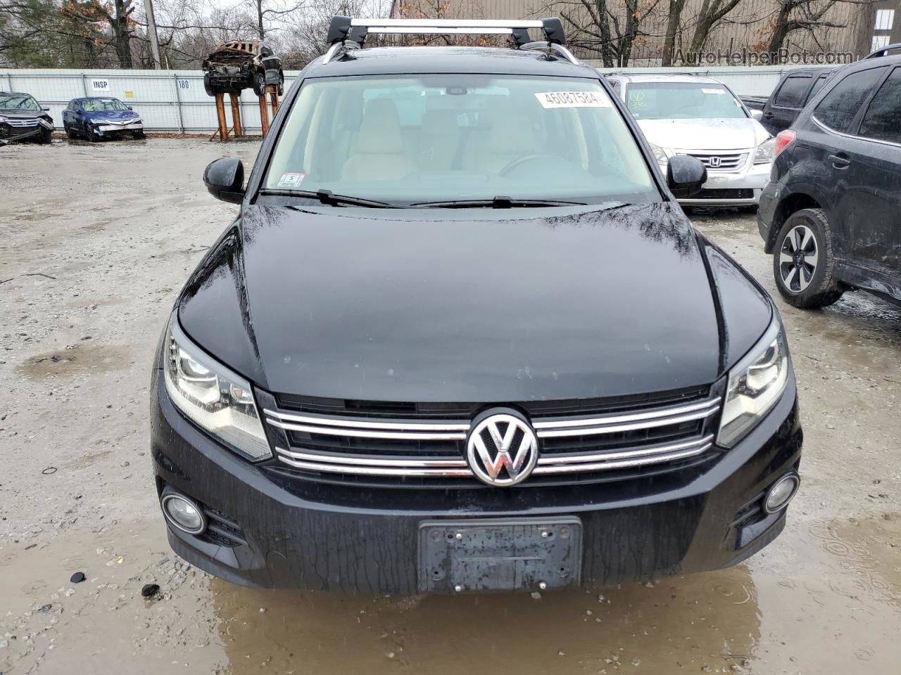 2016 Volkswagen Tiguan S Black vin: WVGBV7AX3GW615742