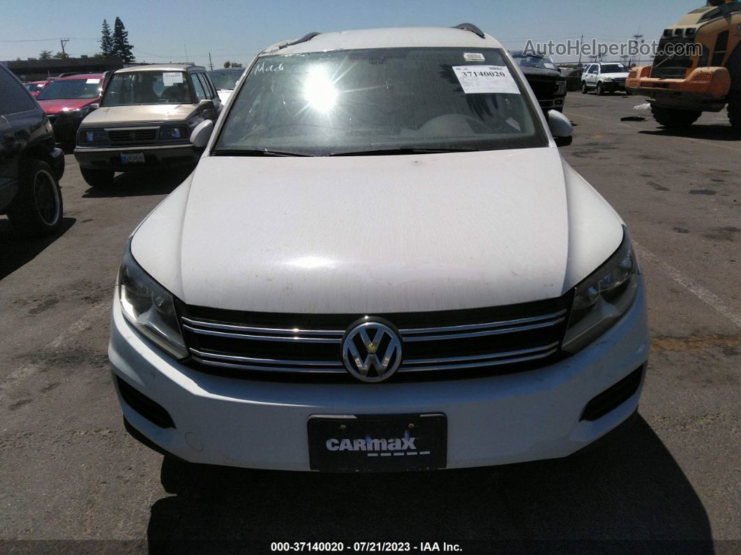 2017 Volkswagen Tiguan 2.0t/2.0t S White vin: WVGBV7AX3HK015621