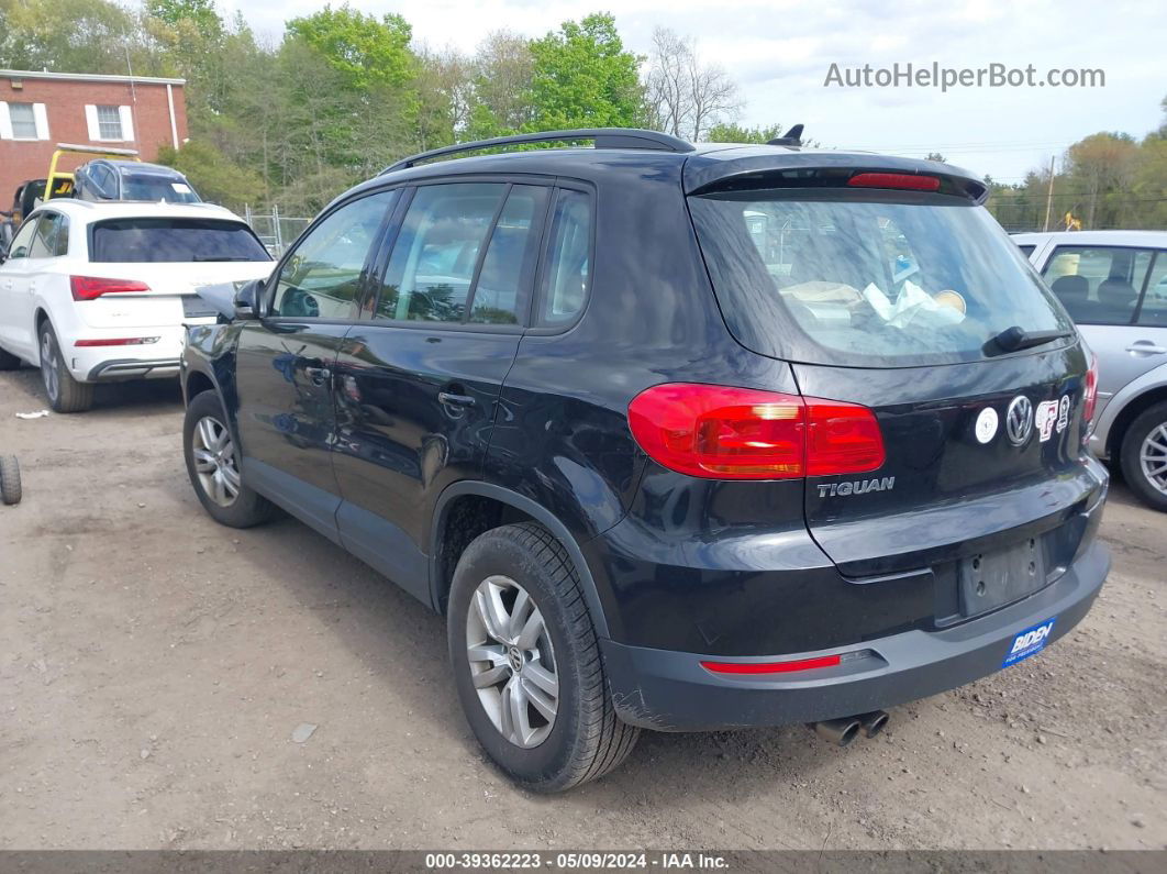 2017 Volkswagen Tiguan 2.0t/2.0t S Black vin: WVGBV7AX3HK021273