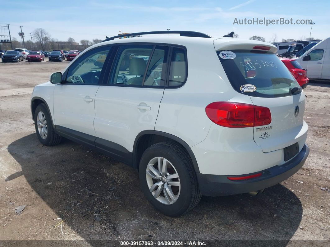 2017 Volkswagen Tiguan 2.0t/2.0t S White vin: WVGBV7AX3HK021659