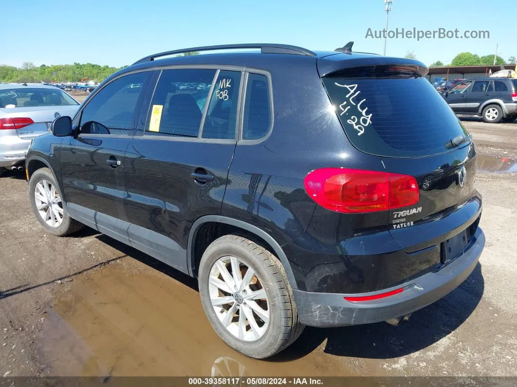 2017 Volkswagen Tiguan   Black vin: WVGBV7AX3HK047663