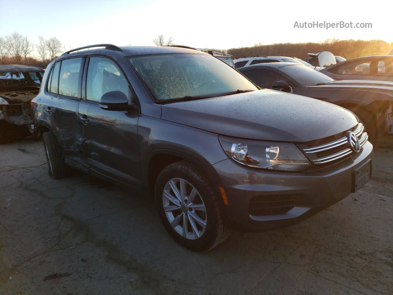 2018 Volkswagen Tiguan Limited  Gray vin: WVGBV7AX3JK003684