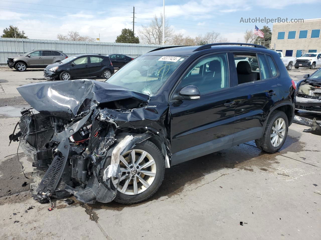 2018 Volkswagen Tiguan Limited  Black vin: WVGBV7AX3JK003992