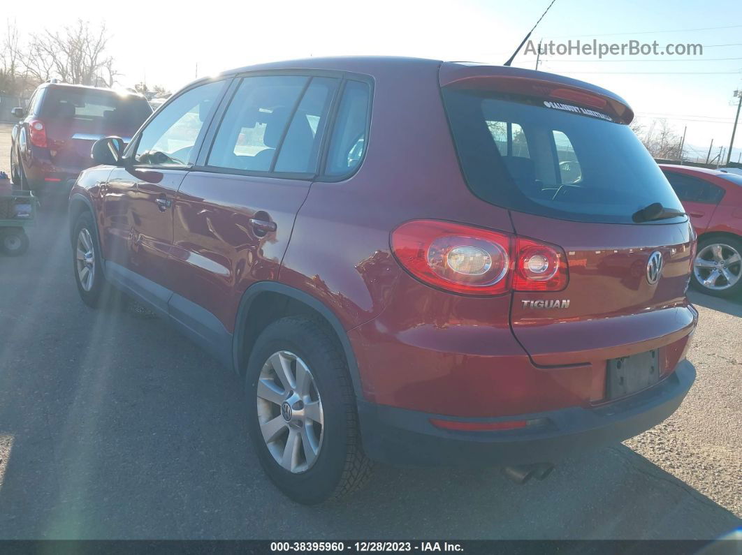 2010 Volkswagen Tiguan S Red vin: WVGBV7AX4AW003394