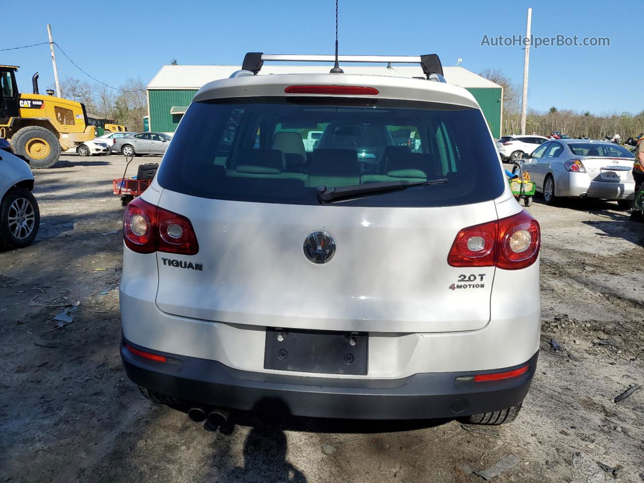 2010 Volkswagen Tiguan Se White vin: WVGBV7AX4AW502650