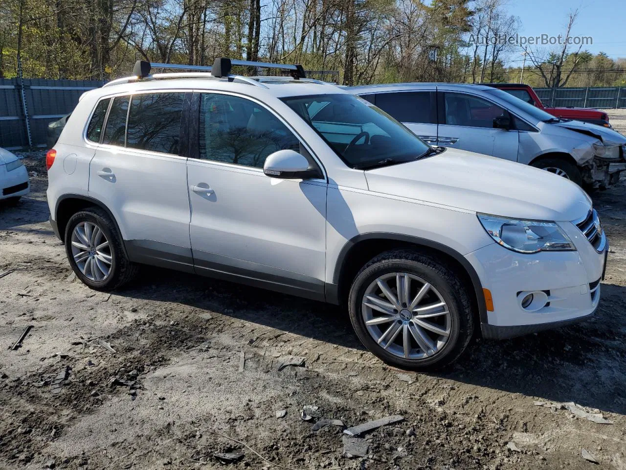 2010 Volkswagen Tiguan Se Белый vin: WVGBV7AX4AW502650