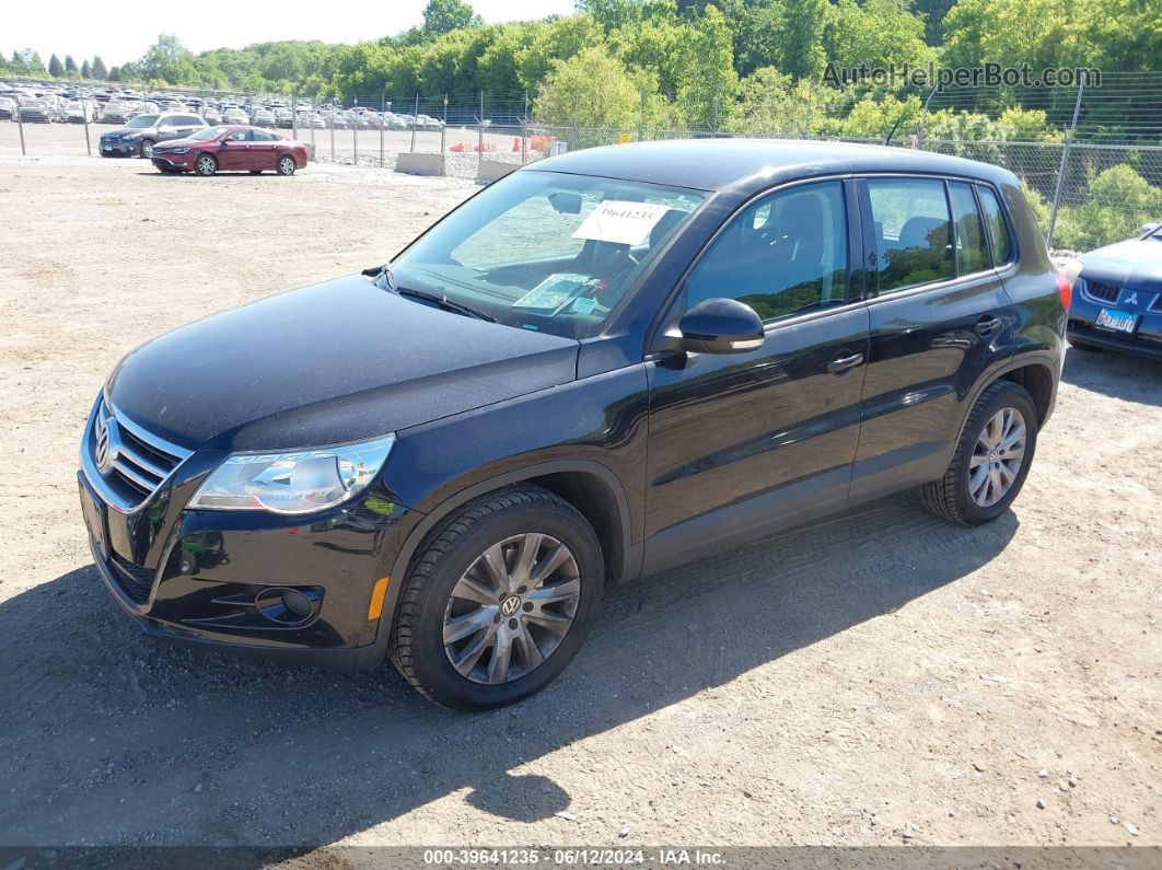 2010 Volkswagen Tiguan S Black vin: WVGBV7AX4AW523658