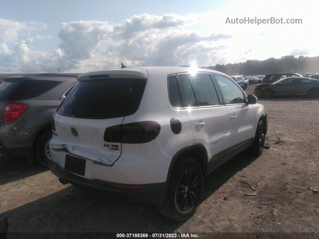 2013 Volkswagen Tiguan S W/sunroof Белый vin: WVGBV7AX4DW535684