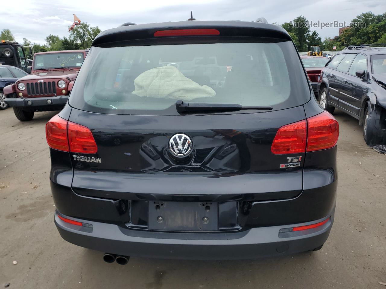 2016 Volkswagen Tiguan S Black vin: WVGBV7AX4GK000334