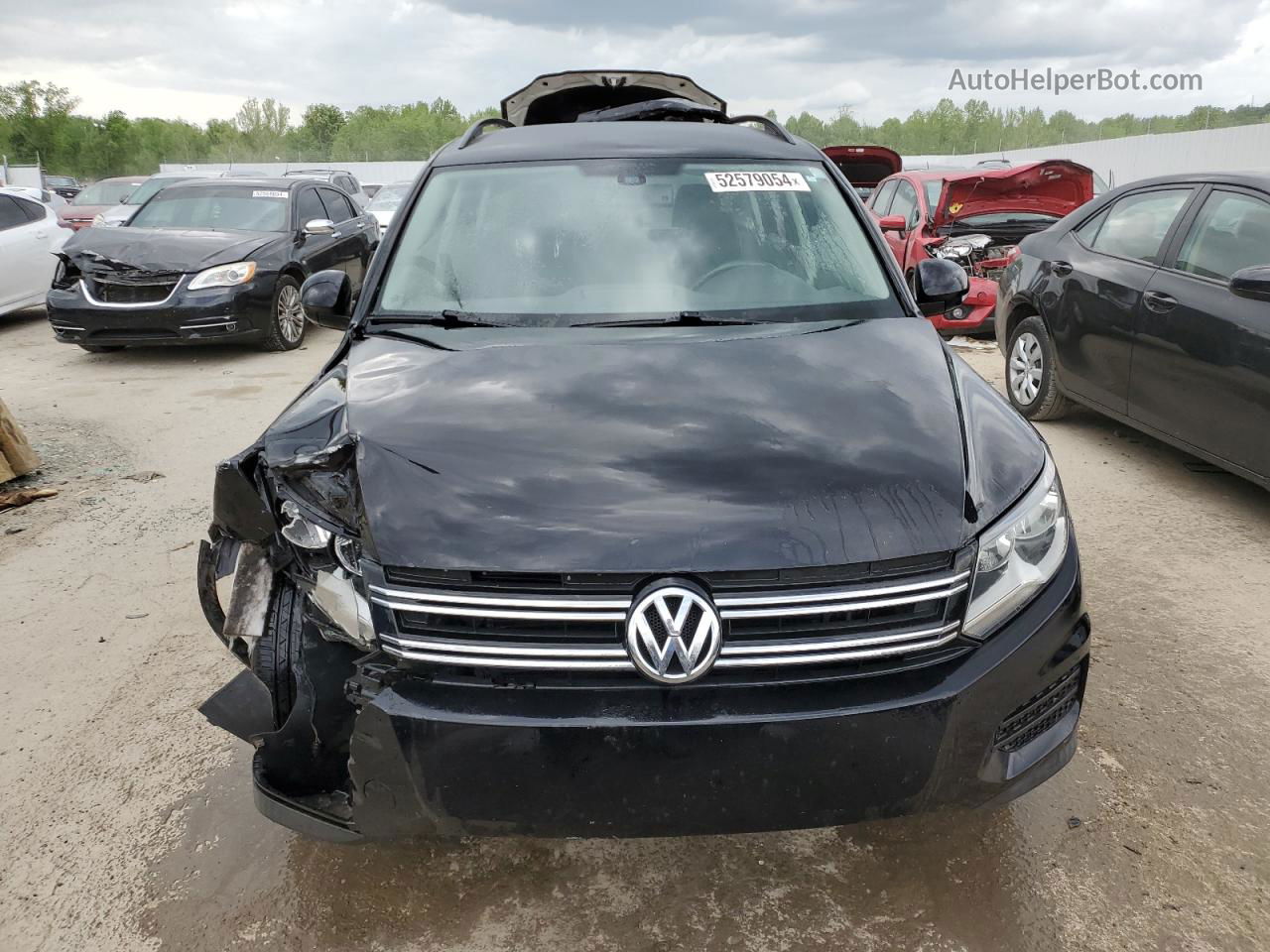 2016 Volkswagen Tiguan S Black vin: WVGBV7AX4GW005638